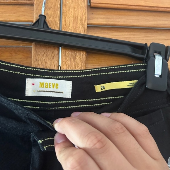 Maeve By Anthropologie Women’s Black Wide Leg Linen Dress Pants Sz 24 NWT - Picture 5 of 8